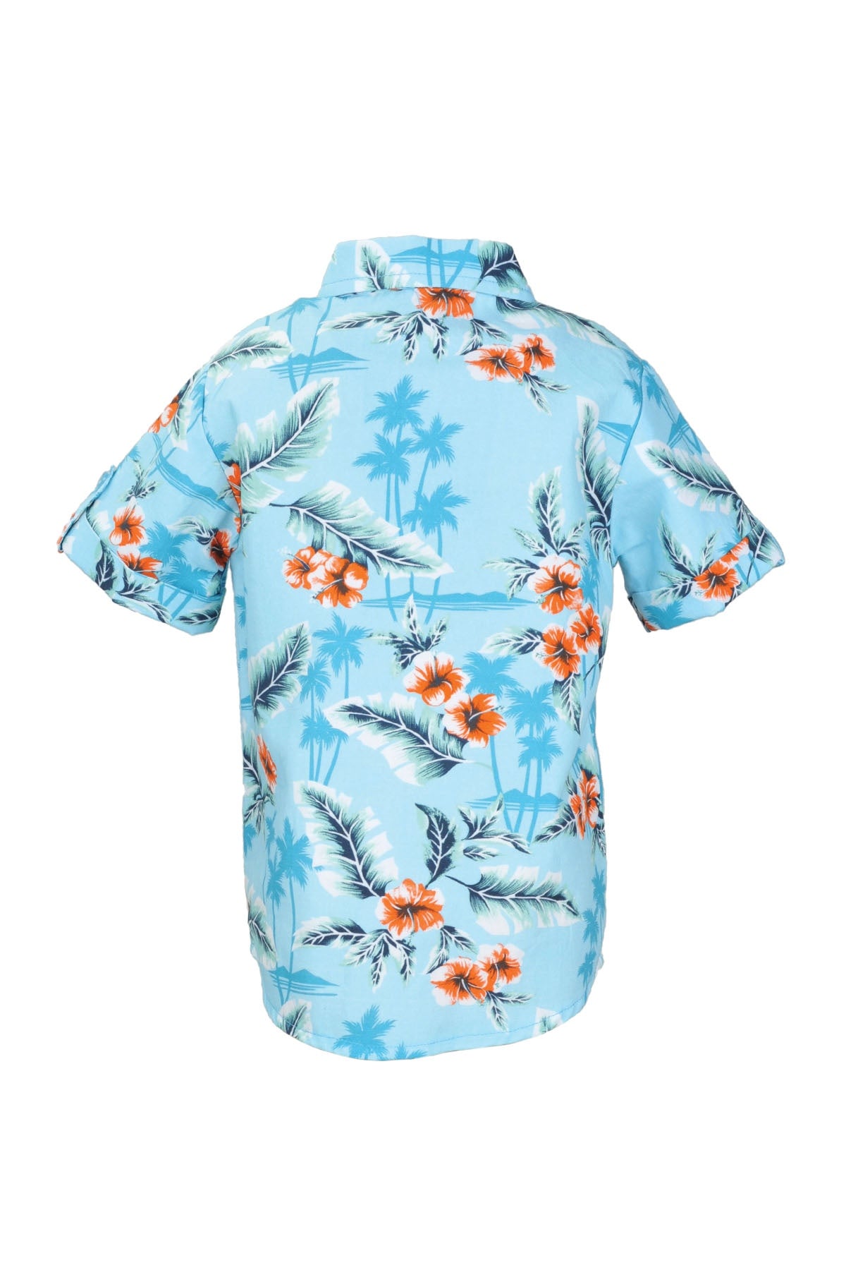 Erkek Bebek Oranj Hawaii Gömlek (9ay-4yaş)-2