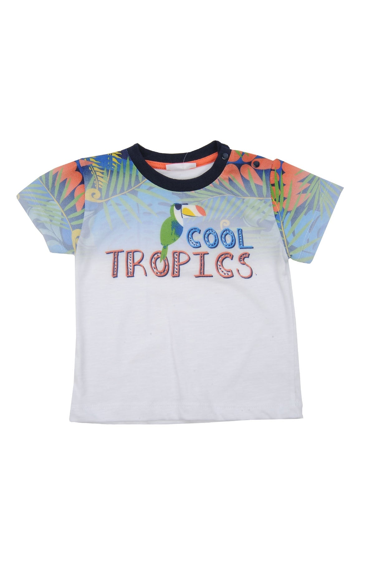 Erkek Bebek Beyaz Cool Tropics T-Shirt (6ay-4yaş)-0
