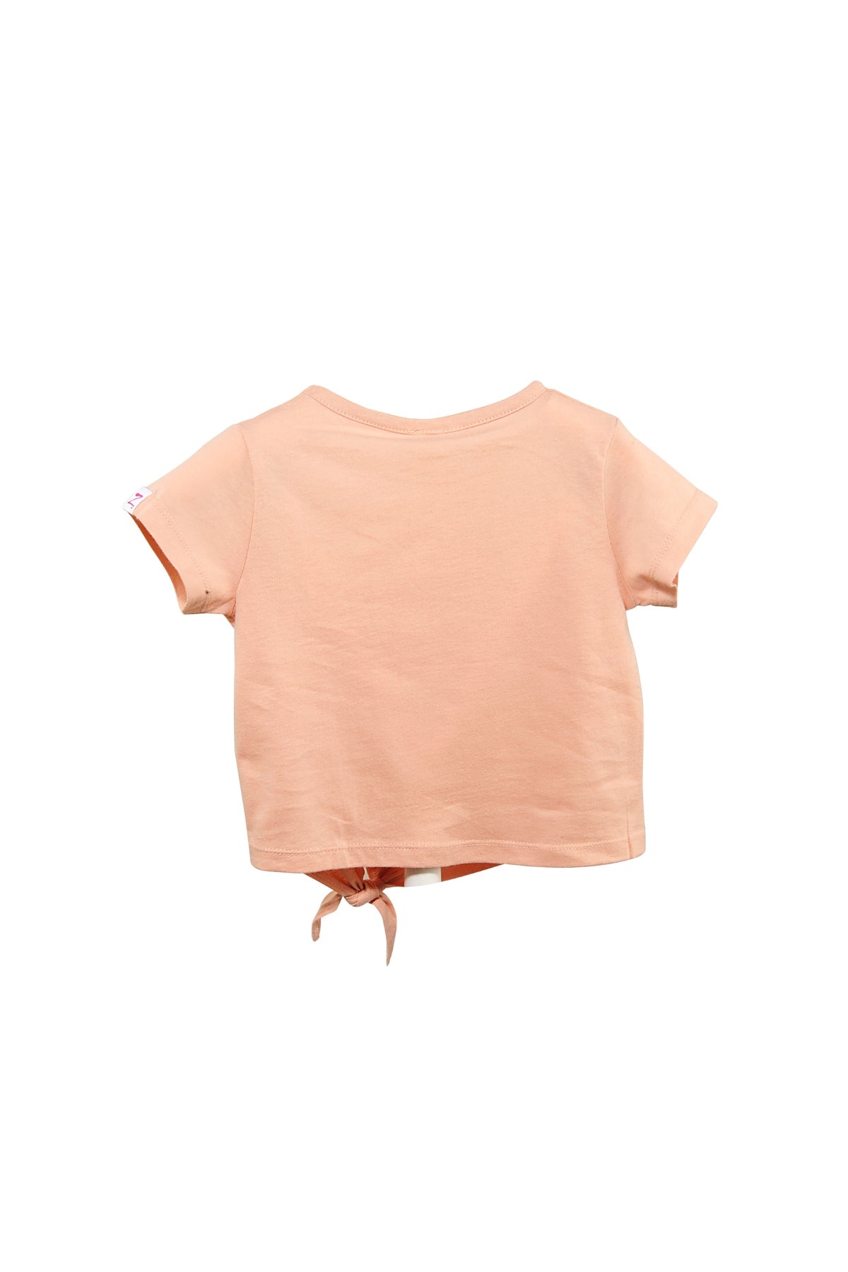 Kız Bebek Pudra Bağlamalı Crop T-Shirt (9ay-4yaş)-4
