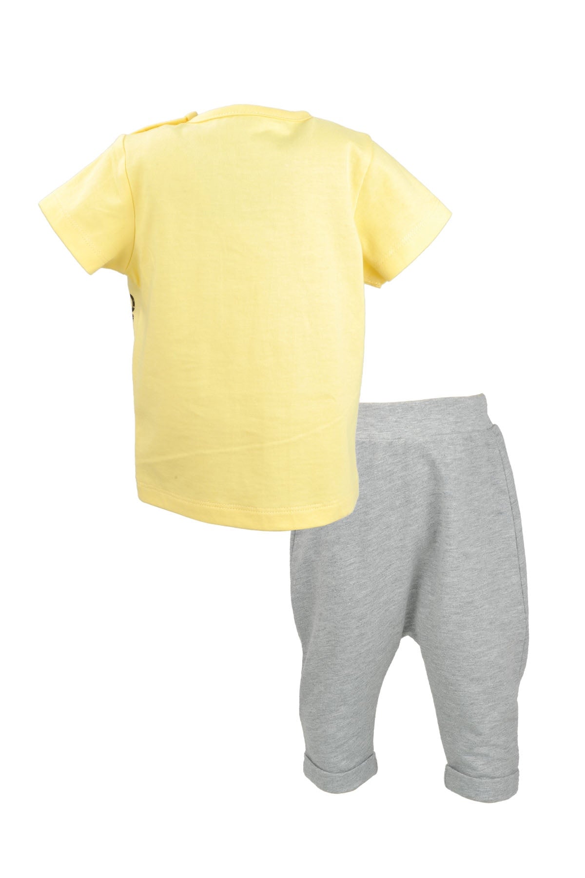 Erkek Bebek Sarı Lion T-Shirt ve Şalvar Takım (3-18ay)-1
