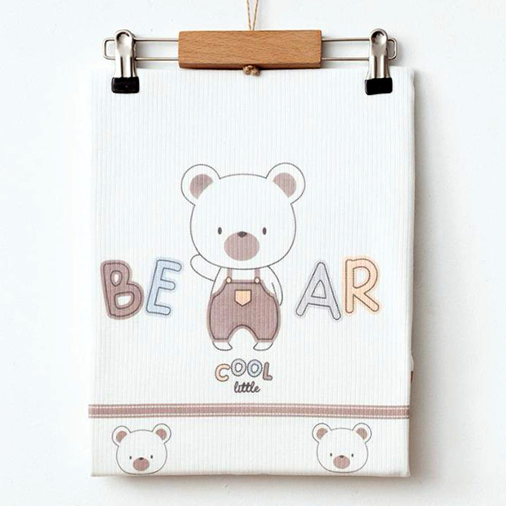 Bear Penye Desenli Erkek Bebek Battaniye - 239.1004