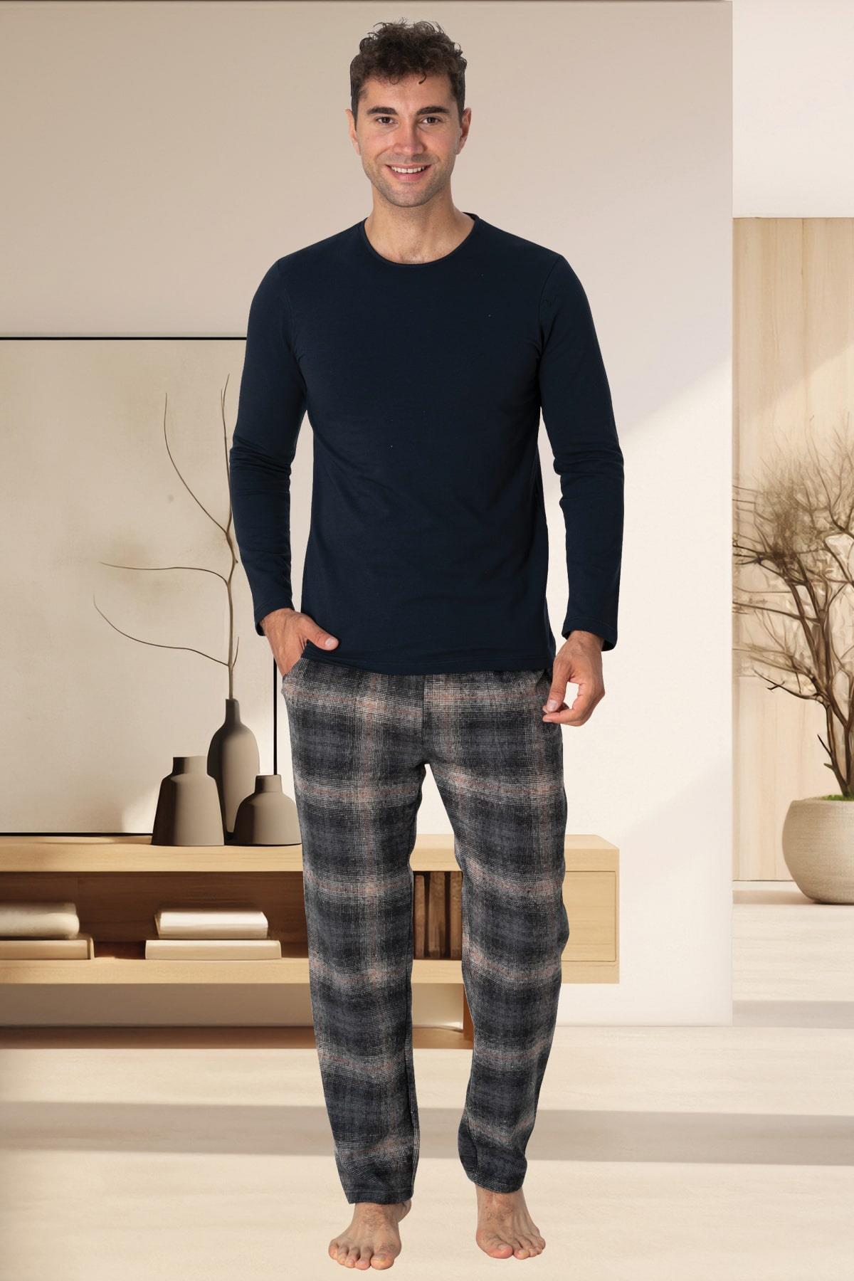 Ekoseli Erkek Erkek Pijama Takımı - 2800