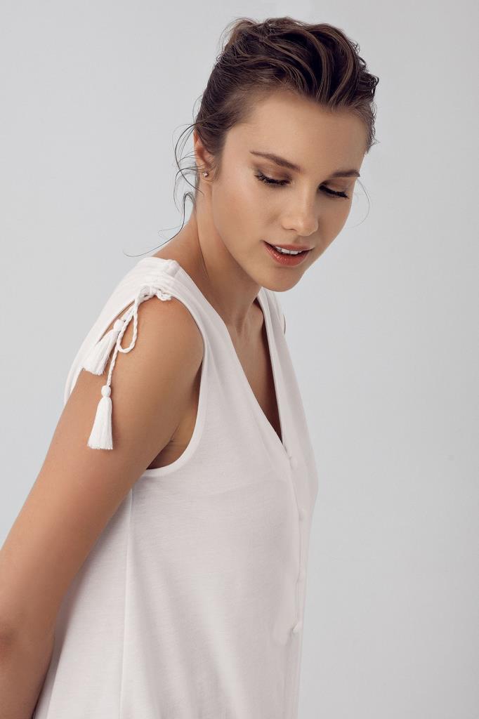 Desenli Sabahlıklı Lohusa Pijama Takımı - 16300