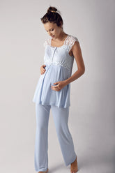 Dantelli Lohusa Pijama Takımı - 13200