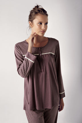 Modal Büyük Beden Lohusa Pijama Takımı - 13203