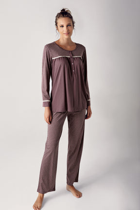 Modal Büyük Beden Lohusa Pijama Takımı - 13203