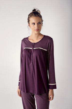 Modal Büyük Beden Lohusa Pijama Takımı - 13203