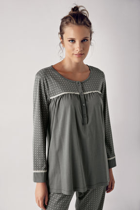 Modal Büyük Beden Lohusa Pijama Takımı - 13203