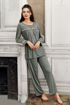 Modal Büyük Beden Lohusa Pijama Takımı - 13203