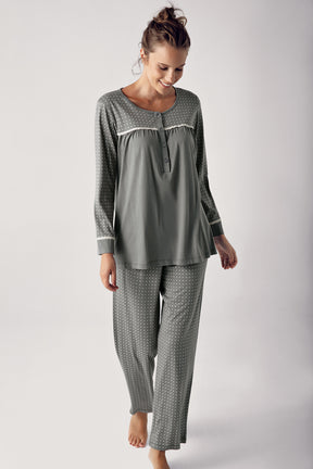Modal Büyük Beden Lohusa Pijama Takımı - 13203