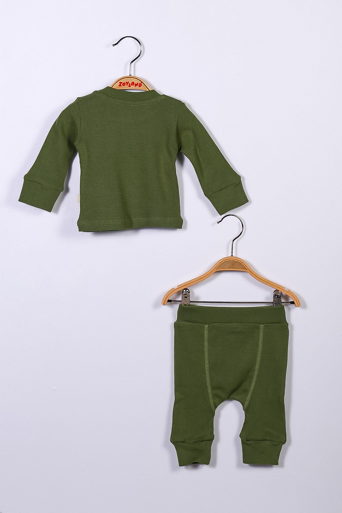 Gots Sertifikalı %100 Organik Pamuk Sweatshirt ve Pantolon Takım (0-4yaş)-2