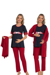 Jenika 49911 Sabahlıklı Lohusa Pijama Takımı - Lohusa Sepeti