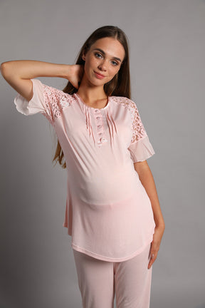 Marilyn 30216 Adela Lohusa Pijama Takımı - Lohusa Sepeti