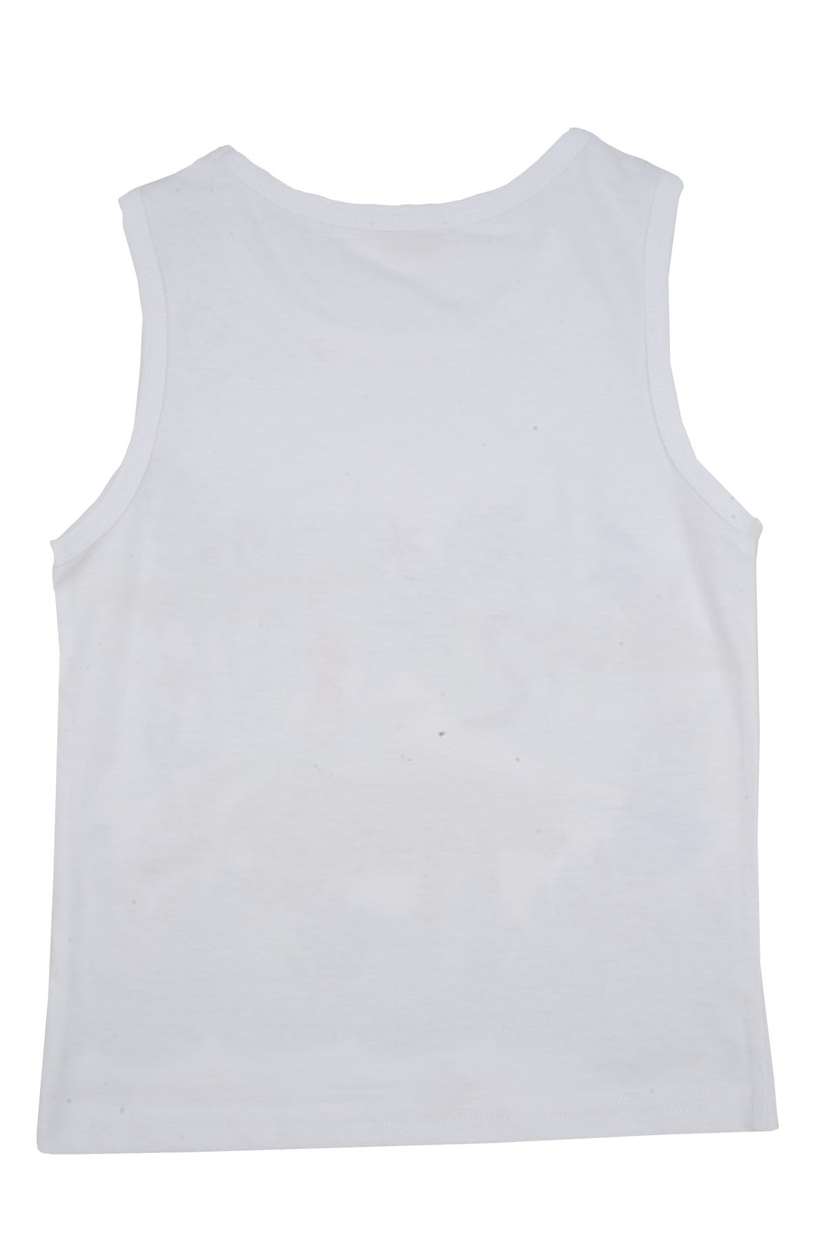 Erkek Bebek Beyaz Orman Baskılı Kolsuz T-Shirt (9ay-4yaş)-1