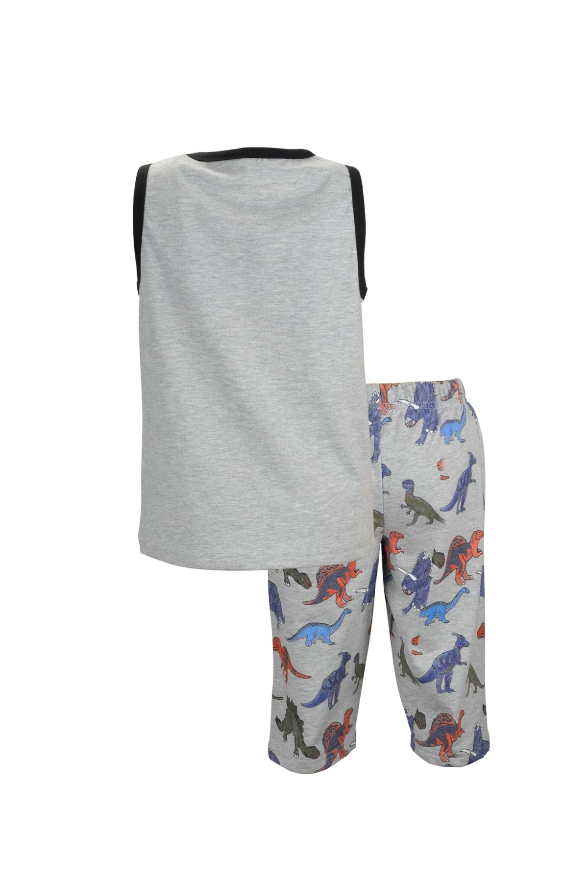 Erkek Çocuk Grimelanj Sleepy Dino Şortlu Pijama Takımı (1-7yaş)-1