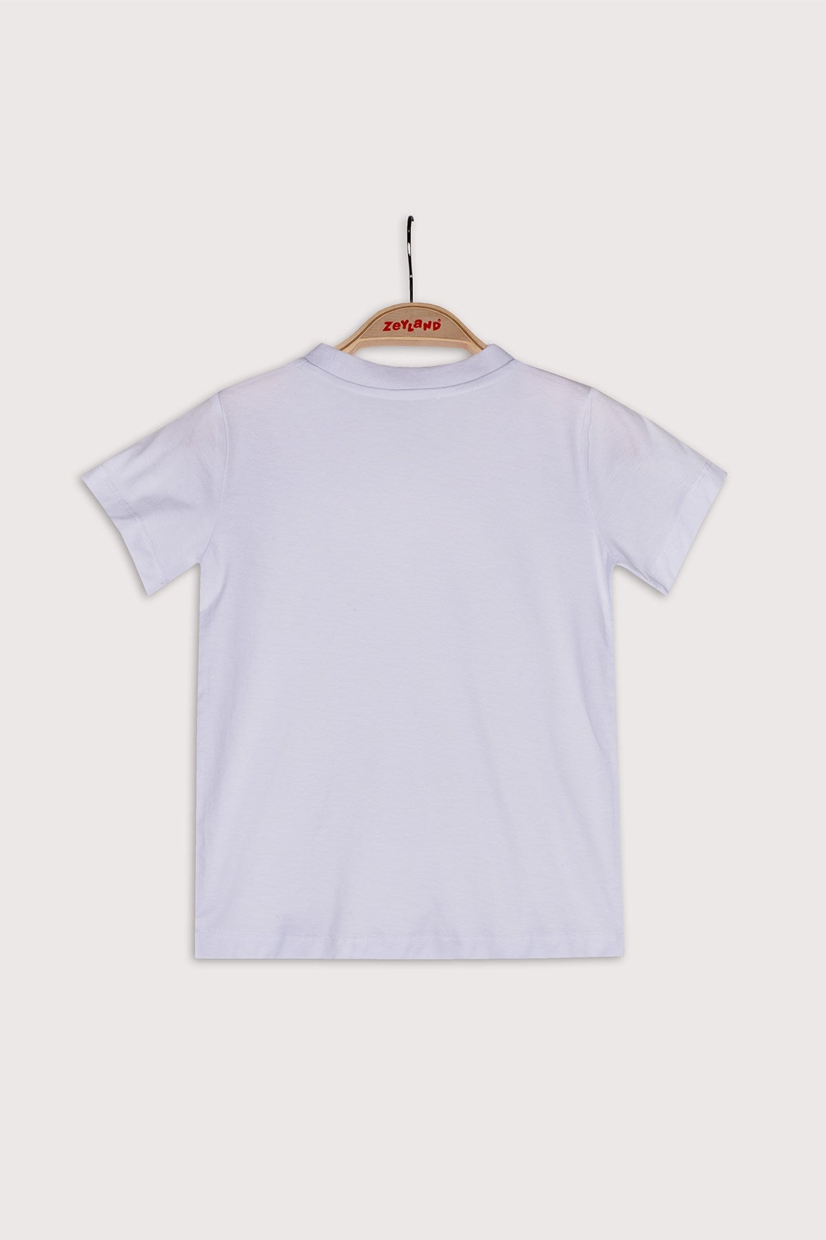 Unisex Çocuk Beyaz Basic T-Shirt (4-12yaş)-1