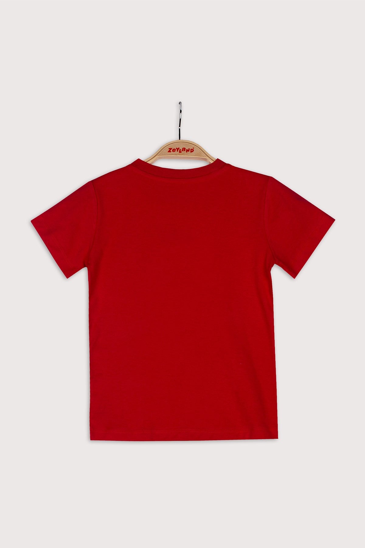 Unisex Çocuk Kırmızı Basic T-Shirt (4-12yaş)-1