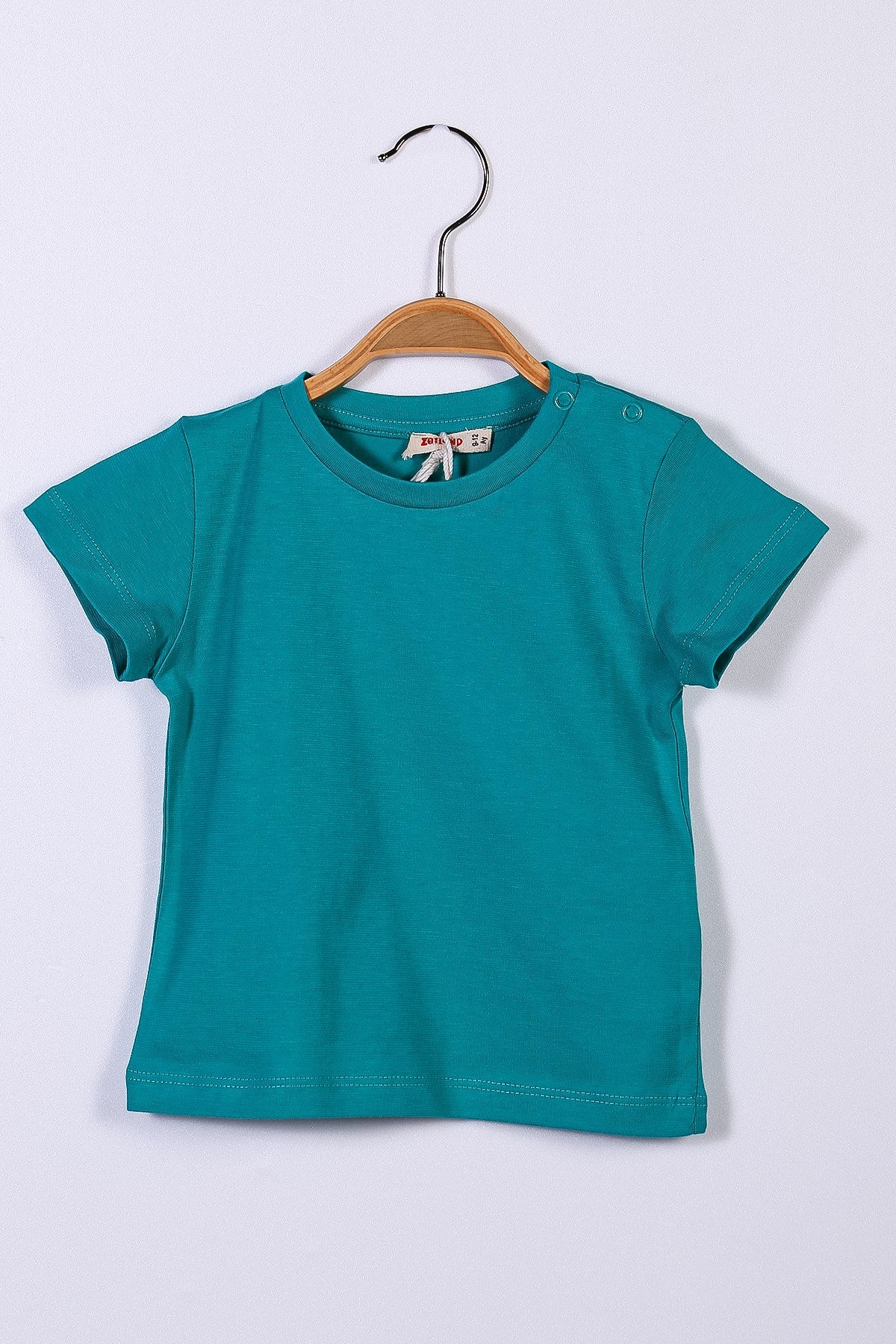 Yeşil Unisex Çocuk Basic T-Shirt (4-12yaş)-0