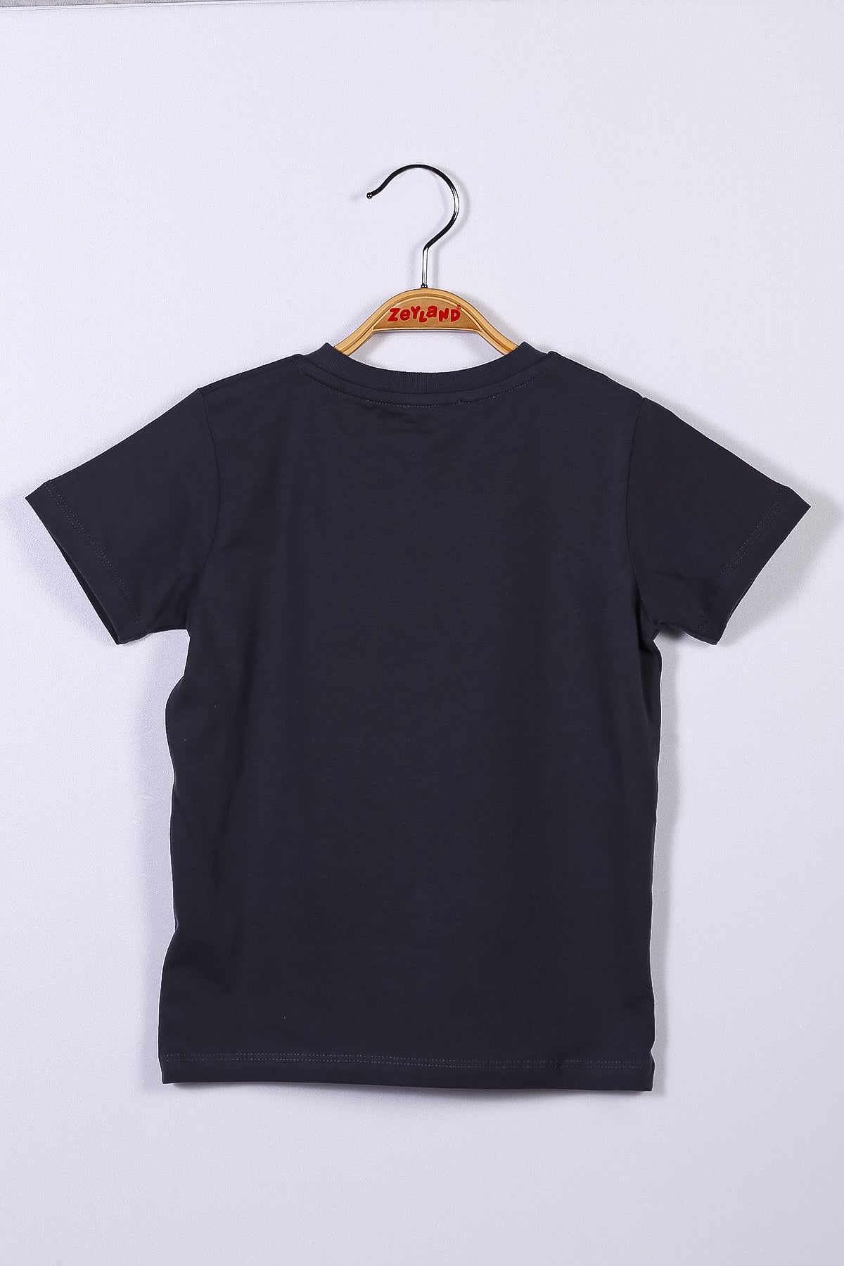 Antrasit Unisex Çocuk Basic T-Shirt (4-12yaş)-1