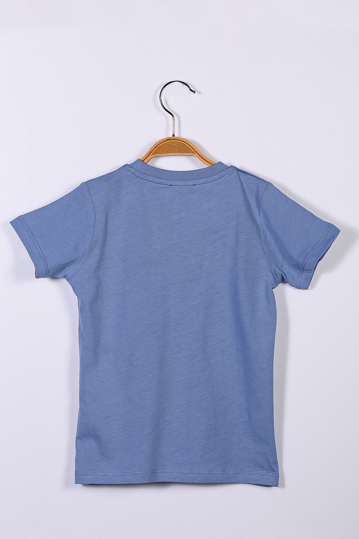 Mavi Unisex Çocuk Basic T-Shirt (4-12yaş)-1