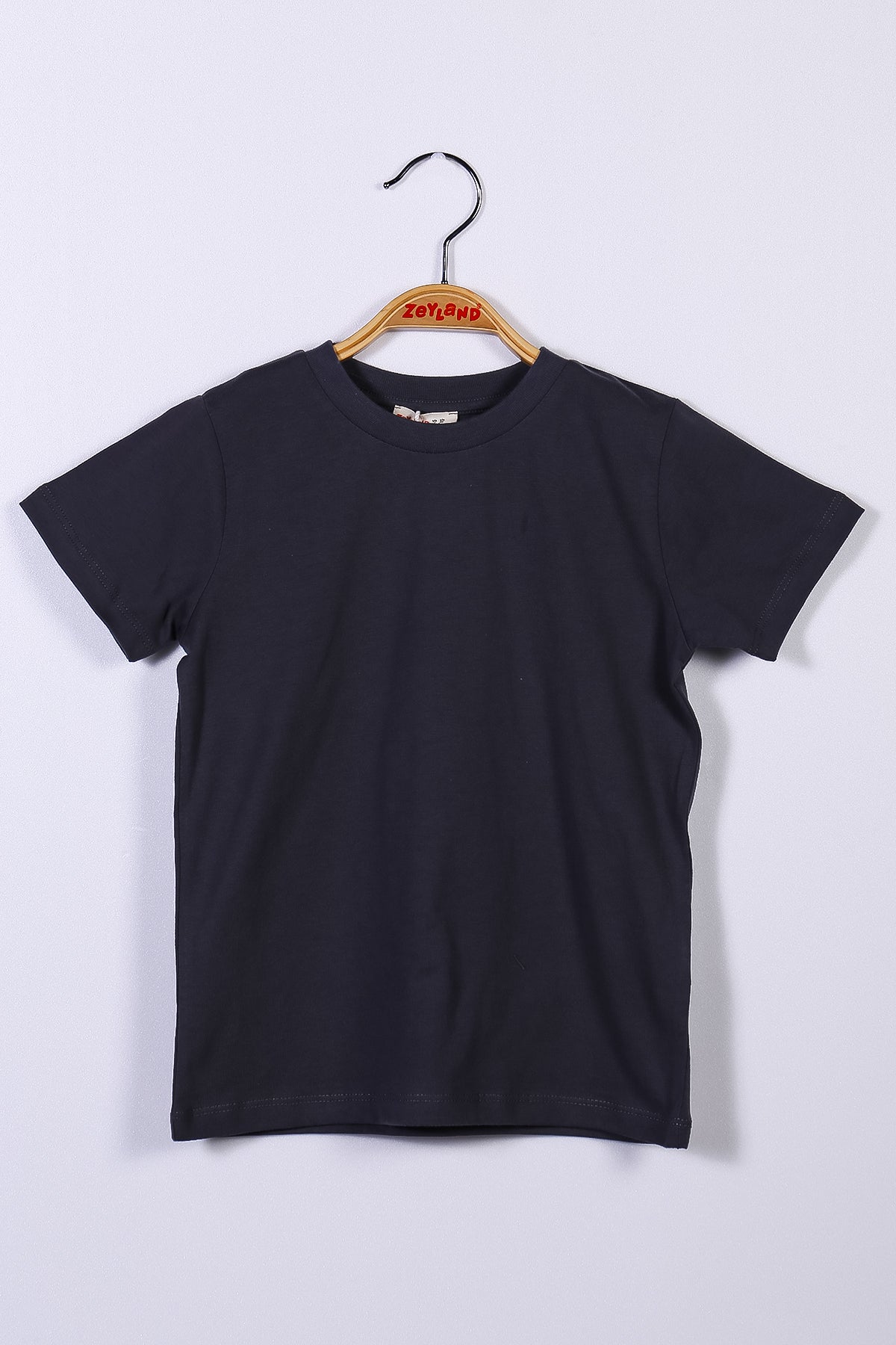 Antrasit Unisex Bebek Basic T-Shirt (9ay-4yaş)-0