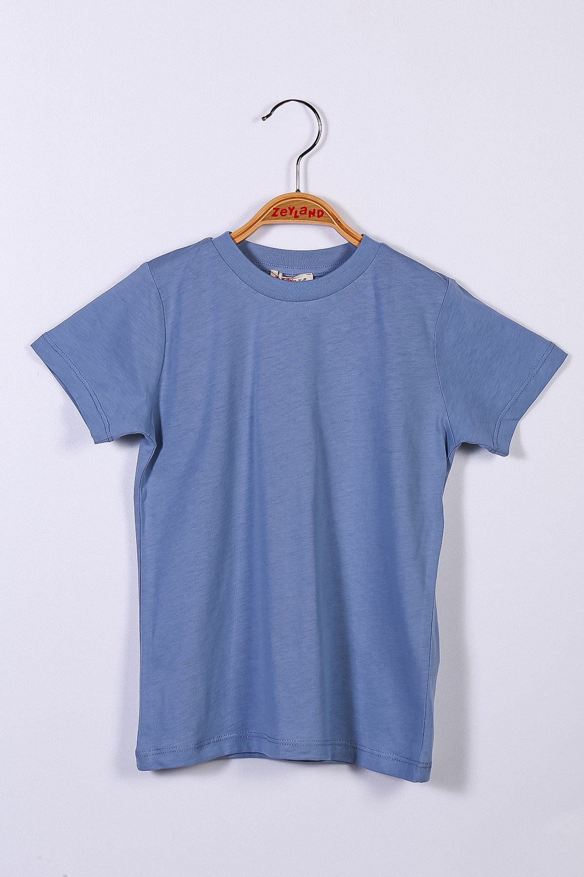 Mavi Unisex Bebek Basic T-Shirt (9ay-4yaş)-0