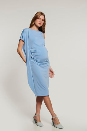 Hamile Bella Elbise - Mavi M3287-0