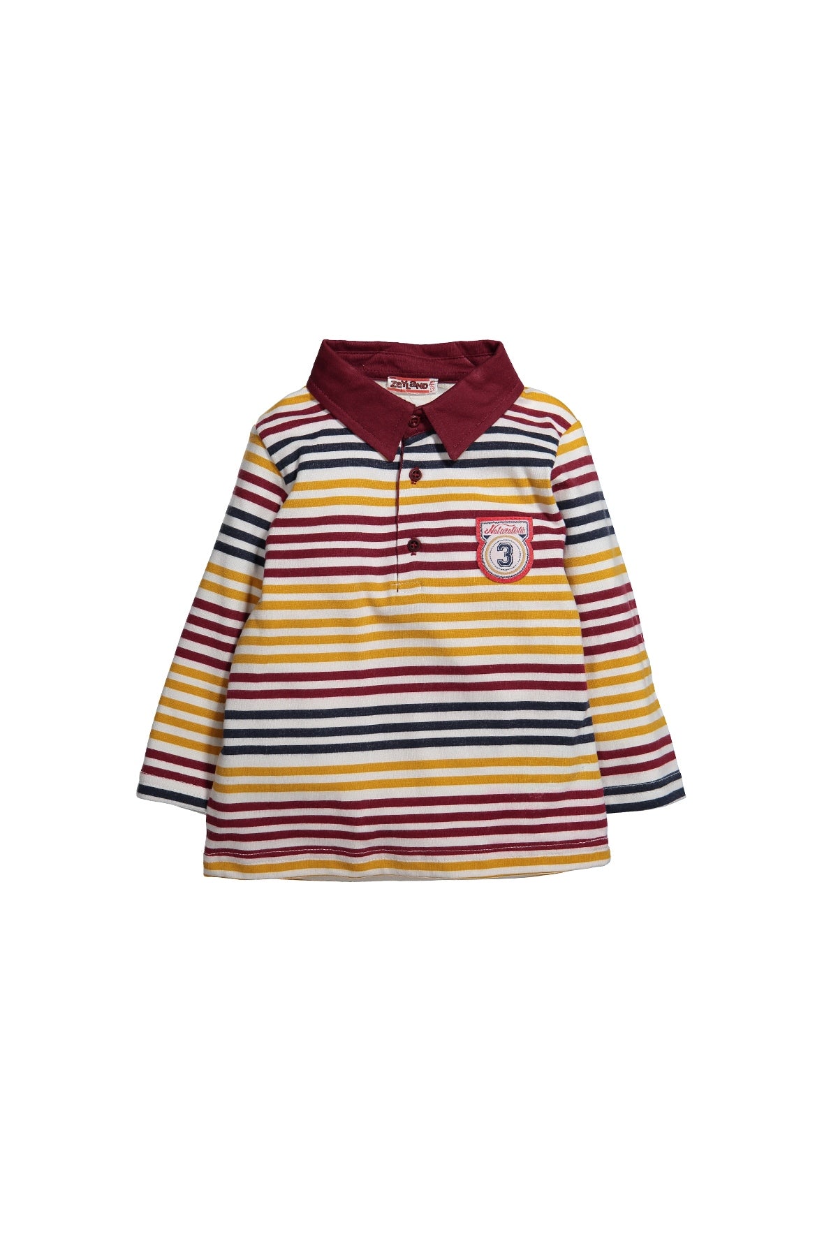 Erkek Bebek Çizgili Polo Yaka T-Shirt (6ay-4yaş)-0