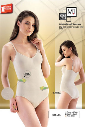 Emay 2012 Dikişsiz Çıtçıtlı Slip Boy Lohusa Korse - Lohusa Sepeti