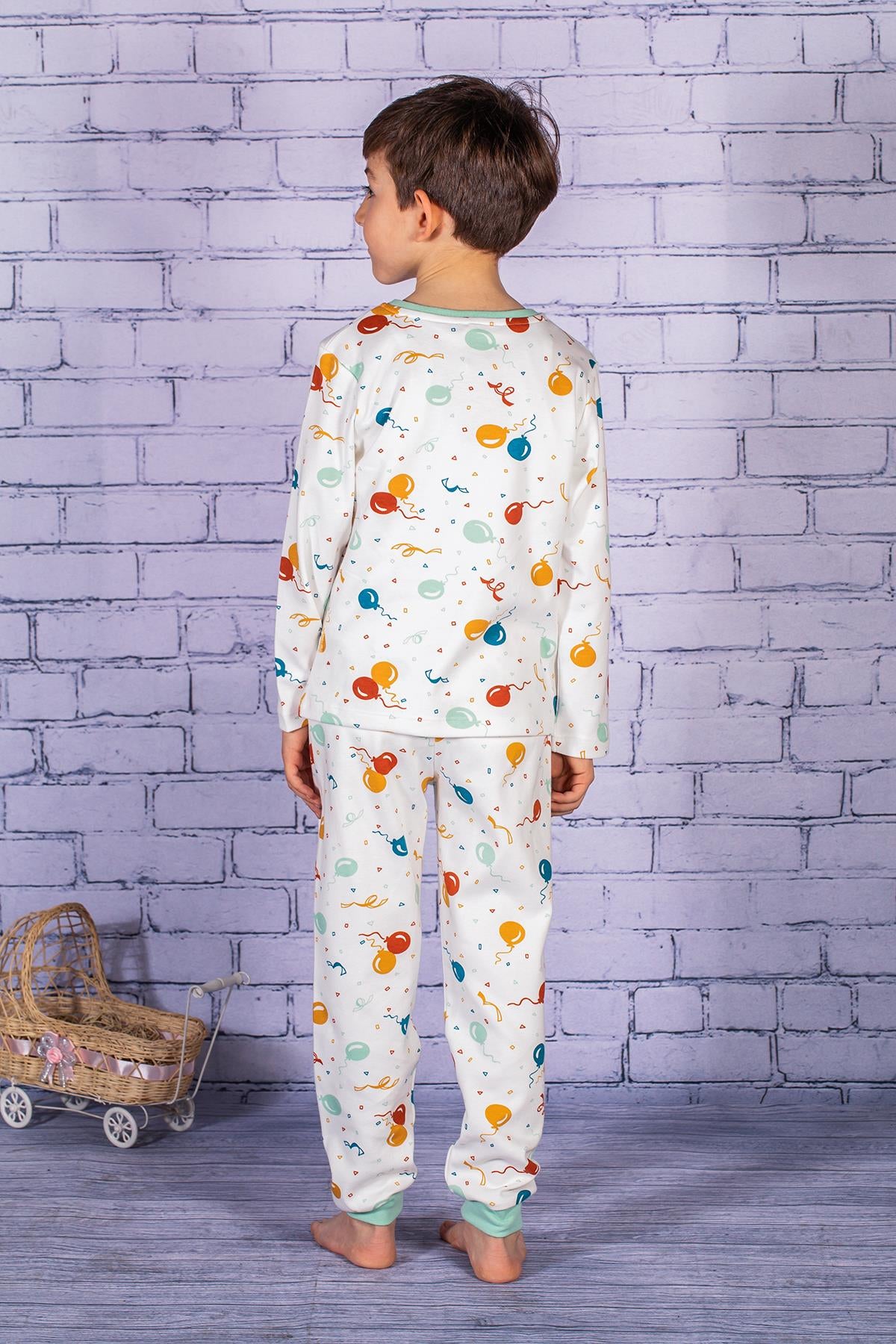 Erkek Çocuk Balon Desenli Pijama Takımı-2