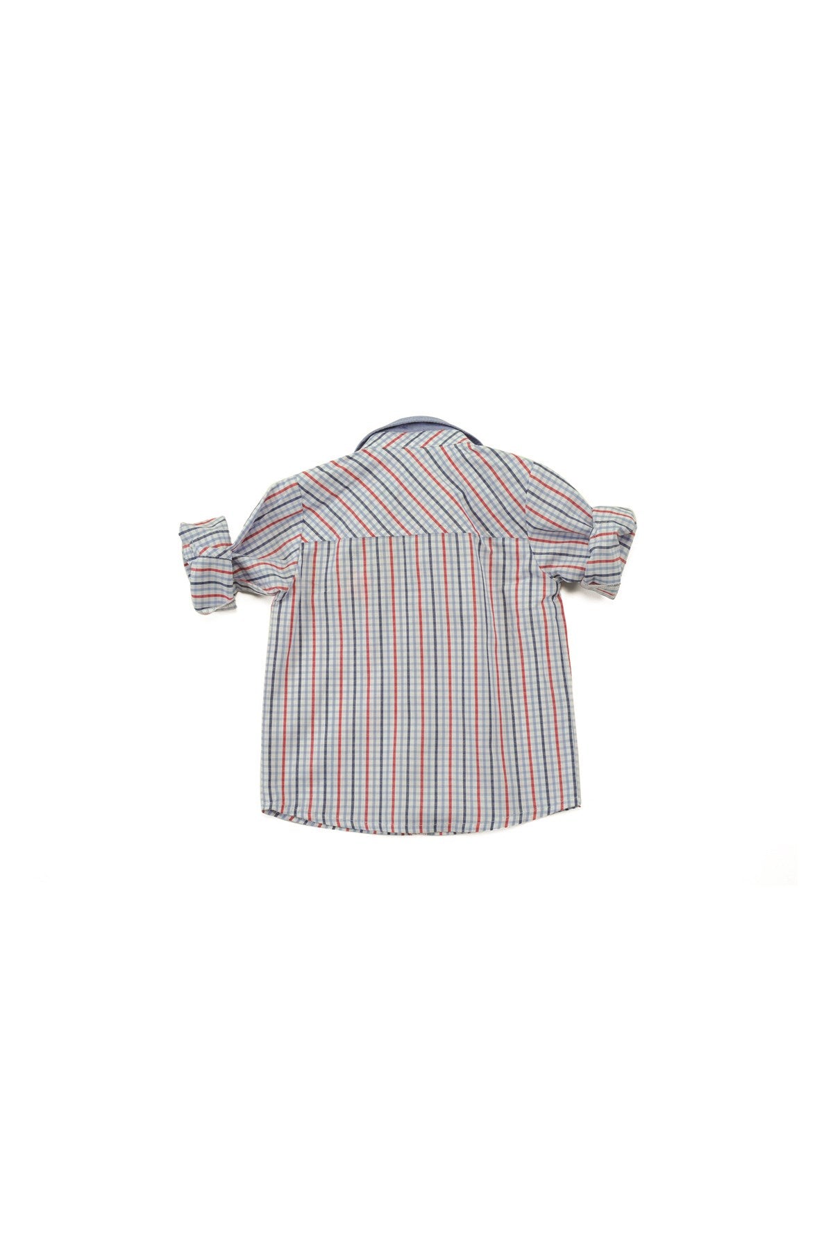 Erkek Bebek Kareli Uzun Kollu Gömlek  (6ay-4yaş)-1