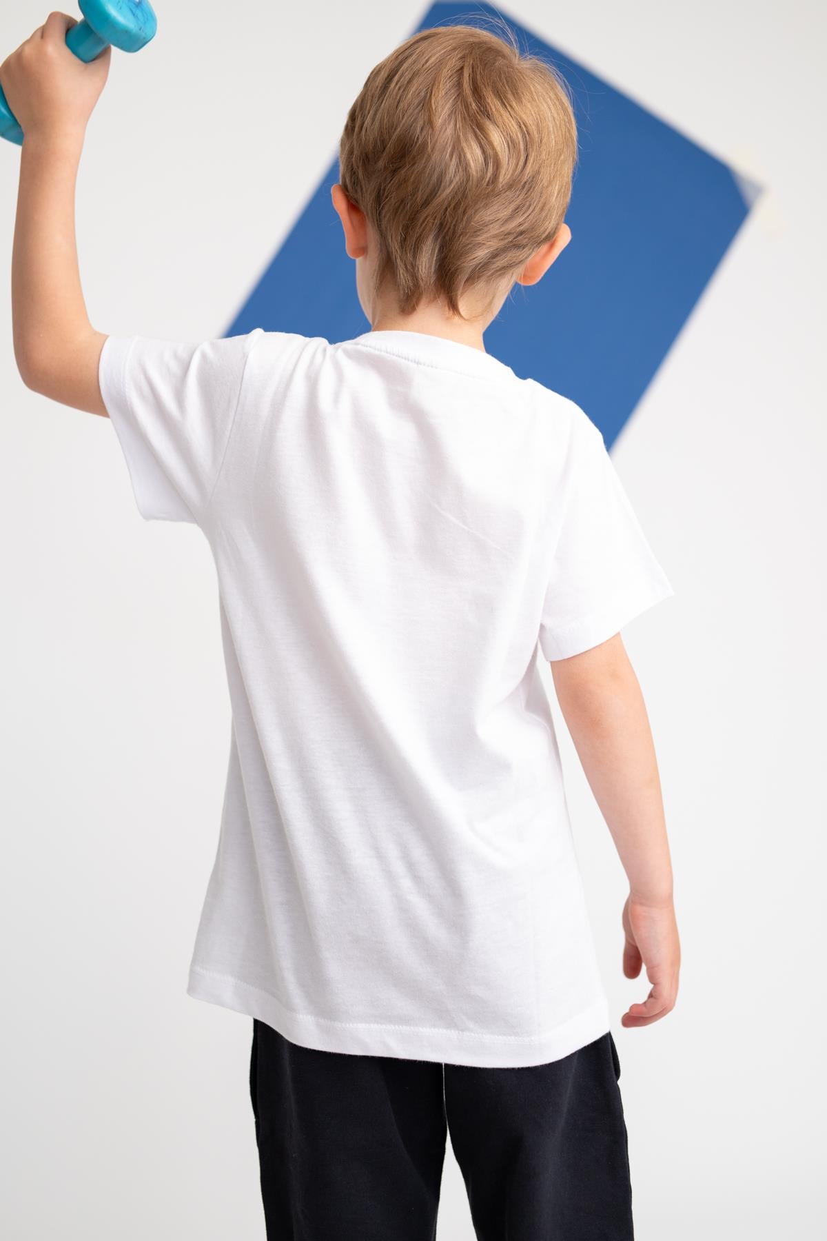 Erkek Çocuk Resist Baskılı Cepli T-Shirt-2