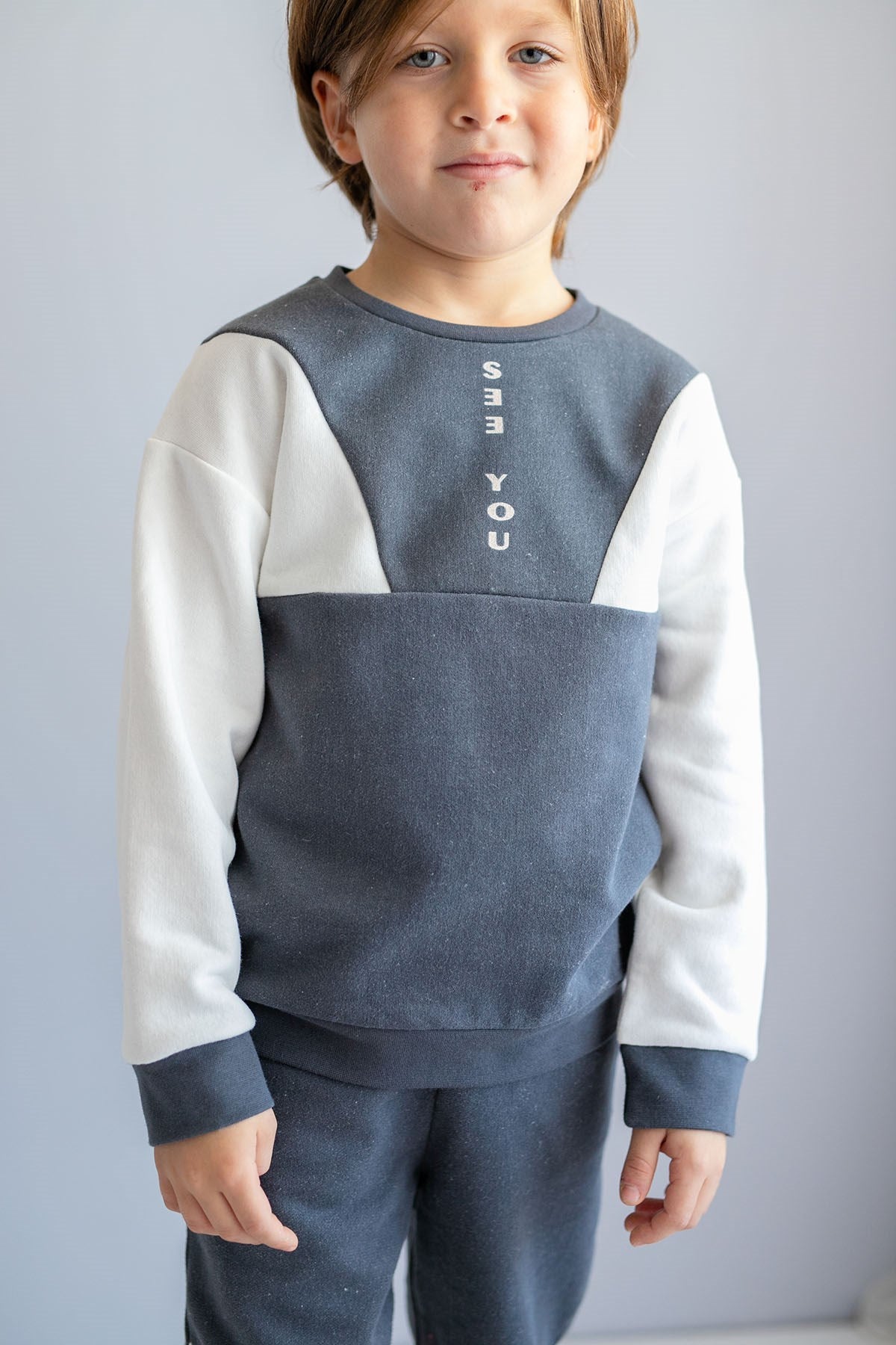 Erkek Çocuk Şardonlu Spor Sweatshirt (2-7yaş)-0