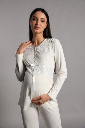 Marilyn 1758 Gena Lohusa Pijama Takımı - Lohusa Sepeti