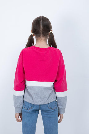 Kız Çocuk Baskılı Sweatshirt-2