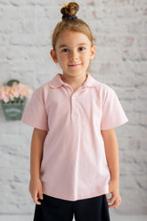 Kız Çocuk Polo Yaka Kısa Kol T-shirt-0