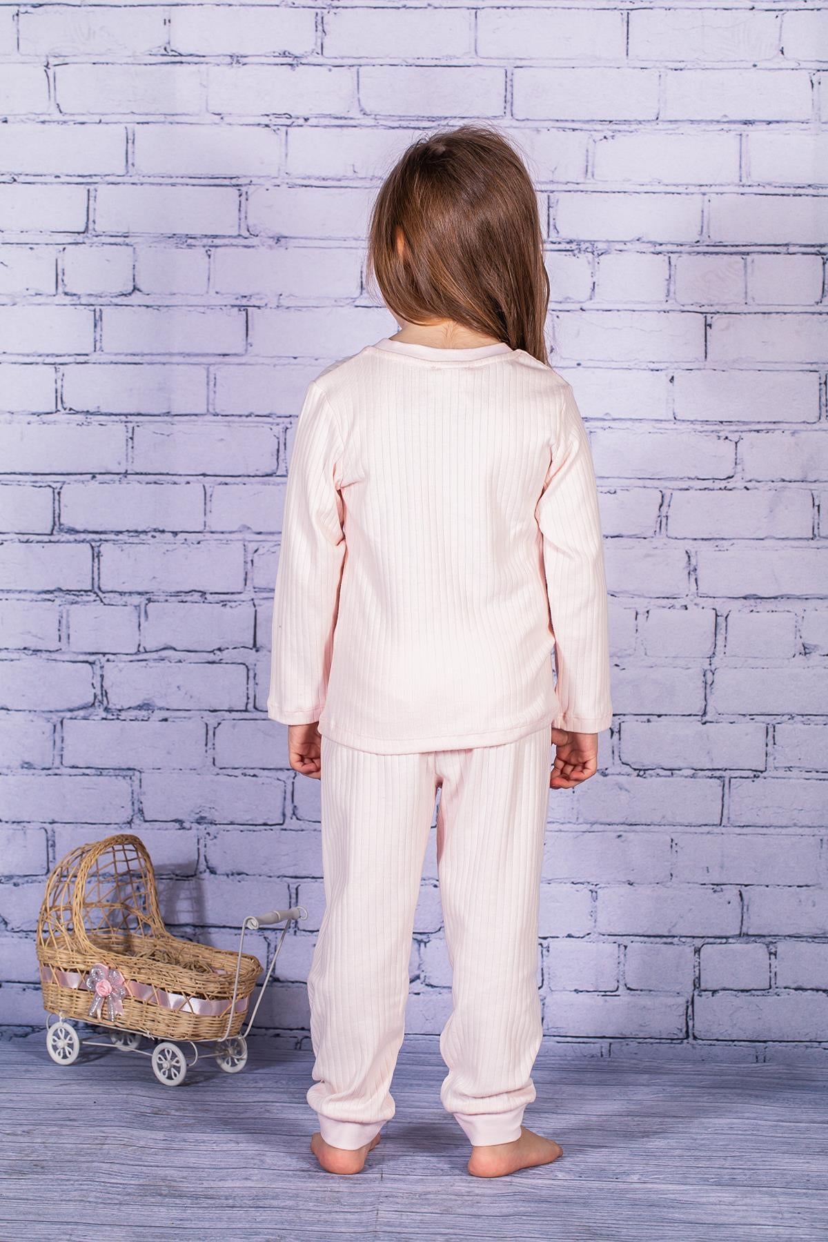 Kız Çocuk Unicorn Baskılı Pijama Takımı-2