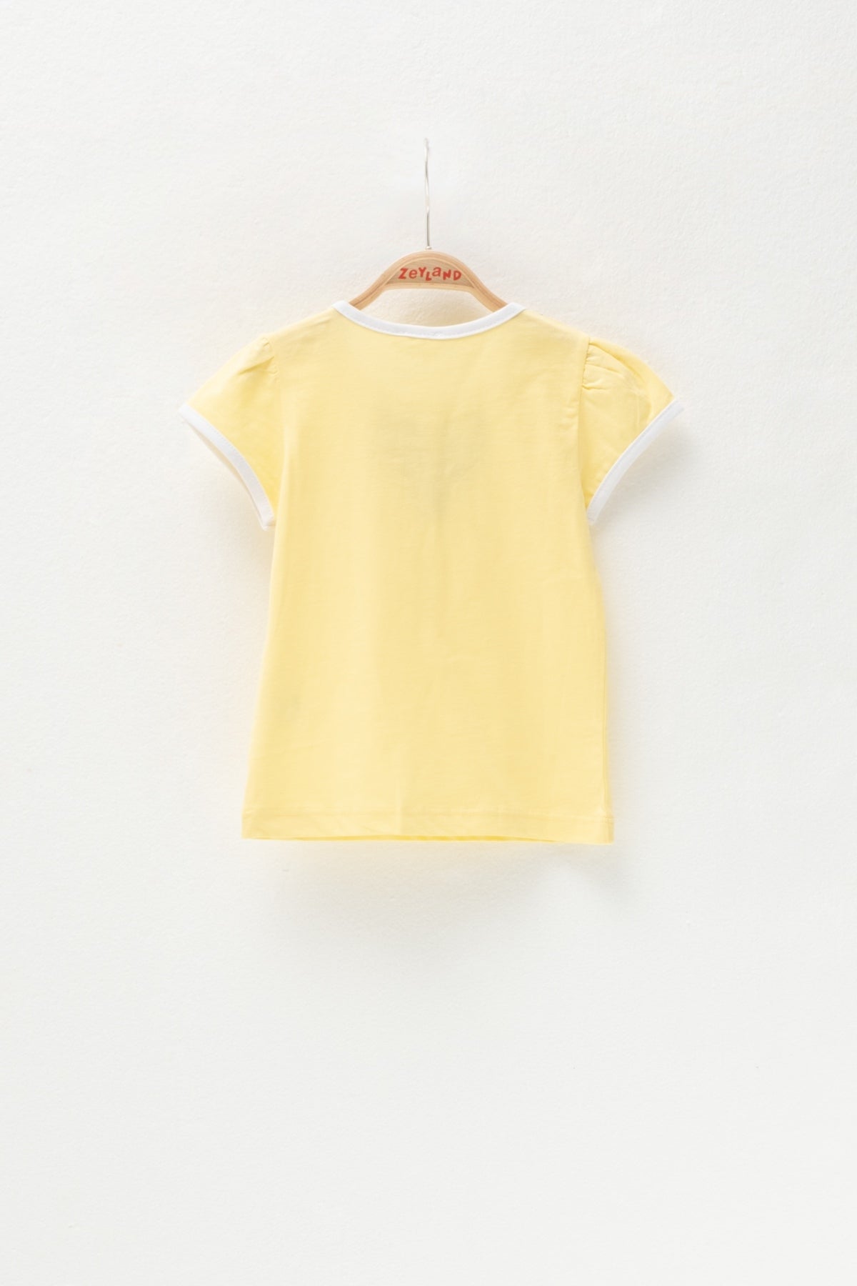 Kız Bebek Sarı Çiçek Nakışlı T-Shirt (6ay-4yaş)-2