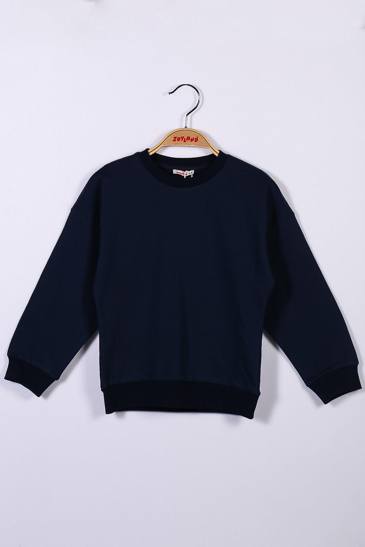 Unisex Çocuk Lacivert Basic Sweatshirt (4-12yaş)-1