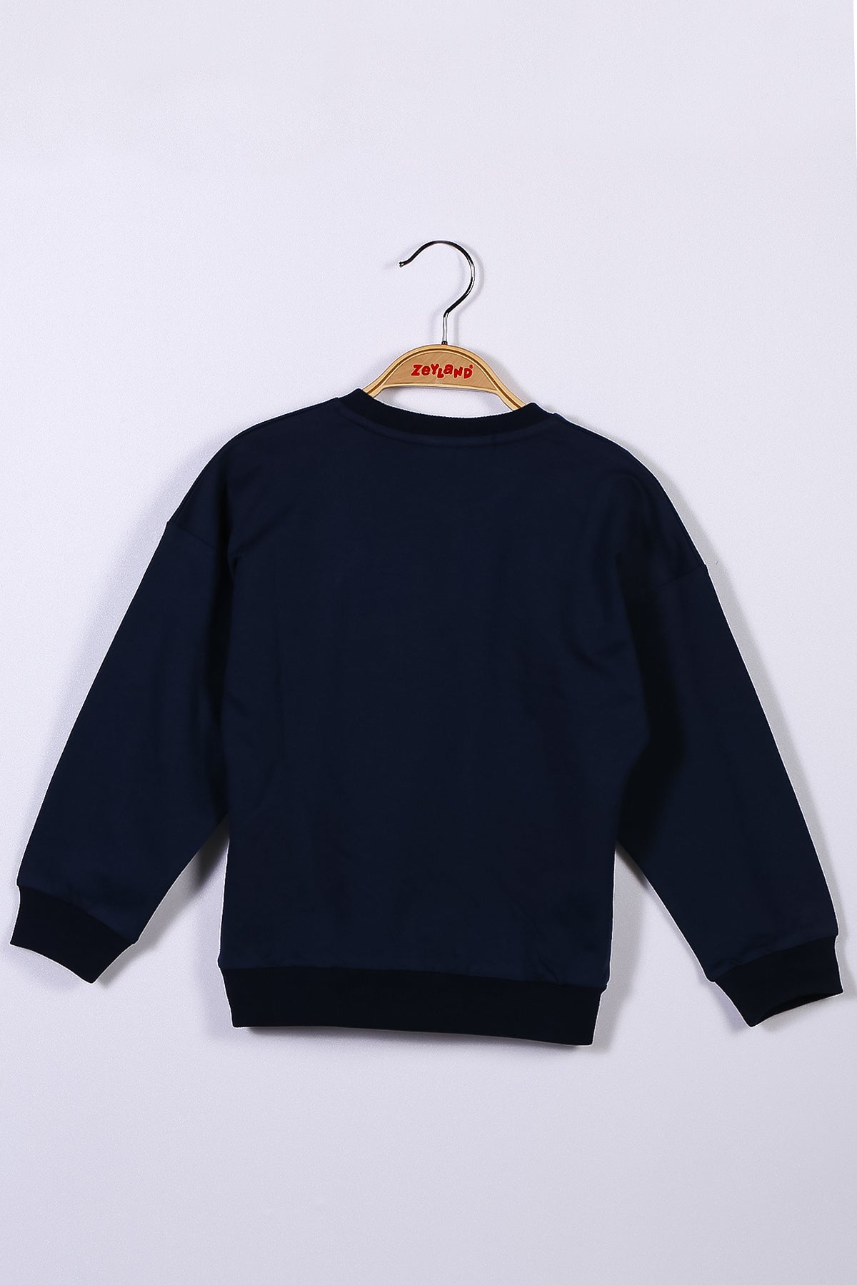 Unisex Çocuk Lacivert Basic Sweatshirt (4-12yaş)-2