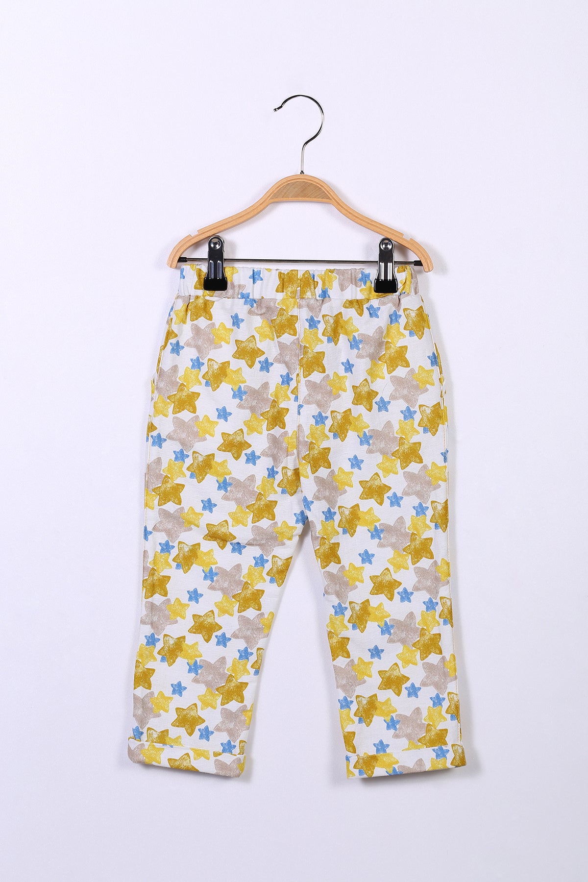 Kız Çocuk Sarı Desenli Pantolon (2-7yaş)-2