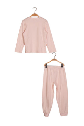 Kız Çocuk Unicorn Baskılı Pijama Takımı-4