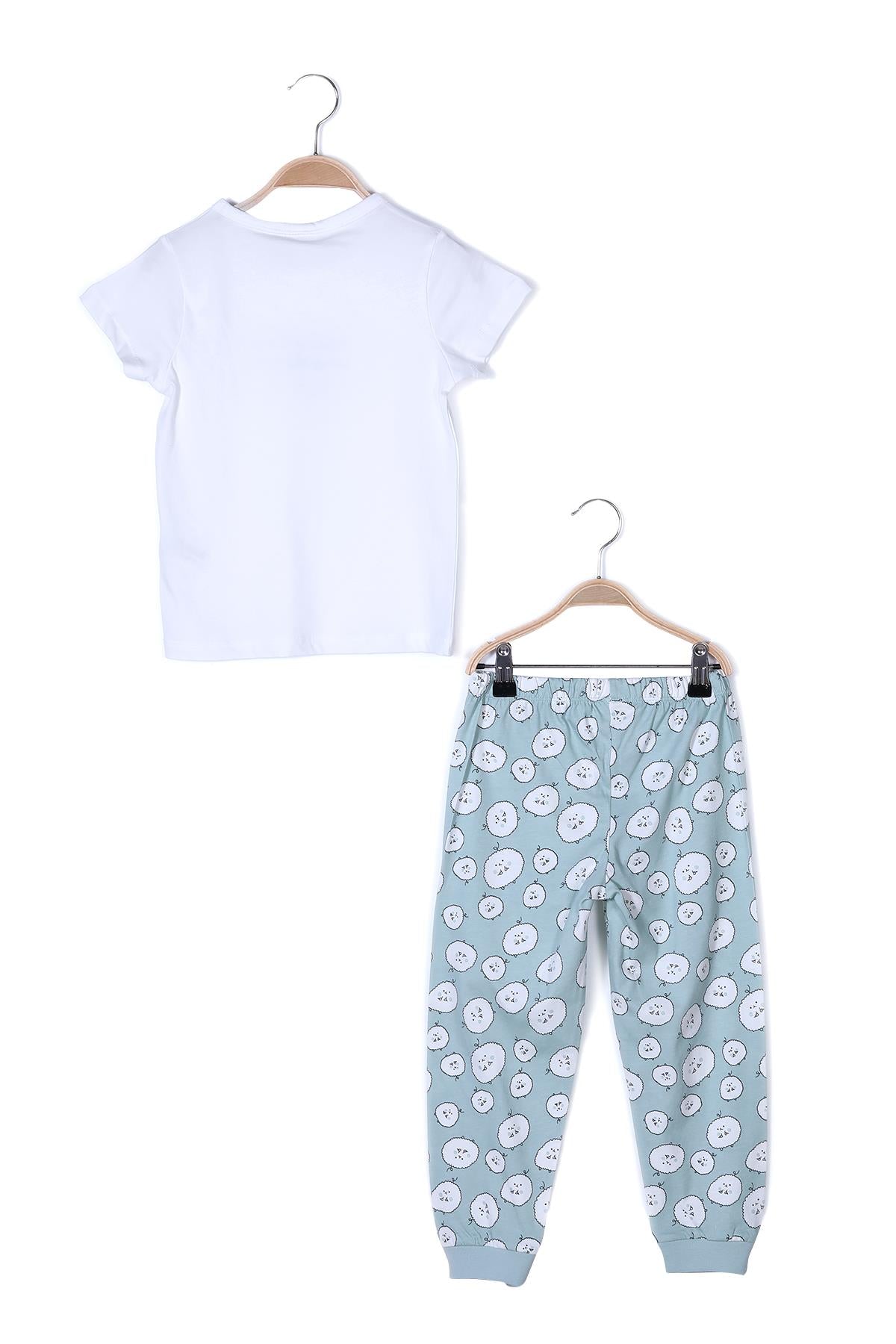 Kız Çocuk Kısa Kollu Pijama Takımı-1