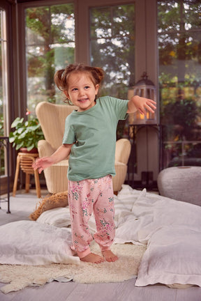 Kız Çocuk Kısa Kollu Pijama Takımı-0
