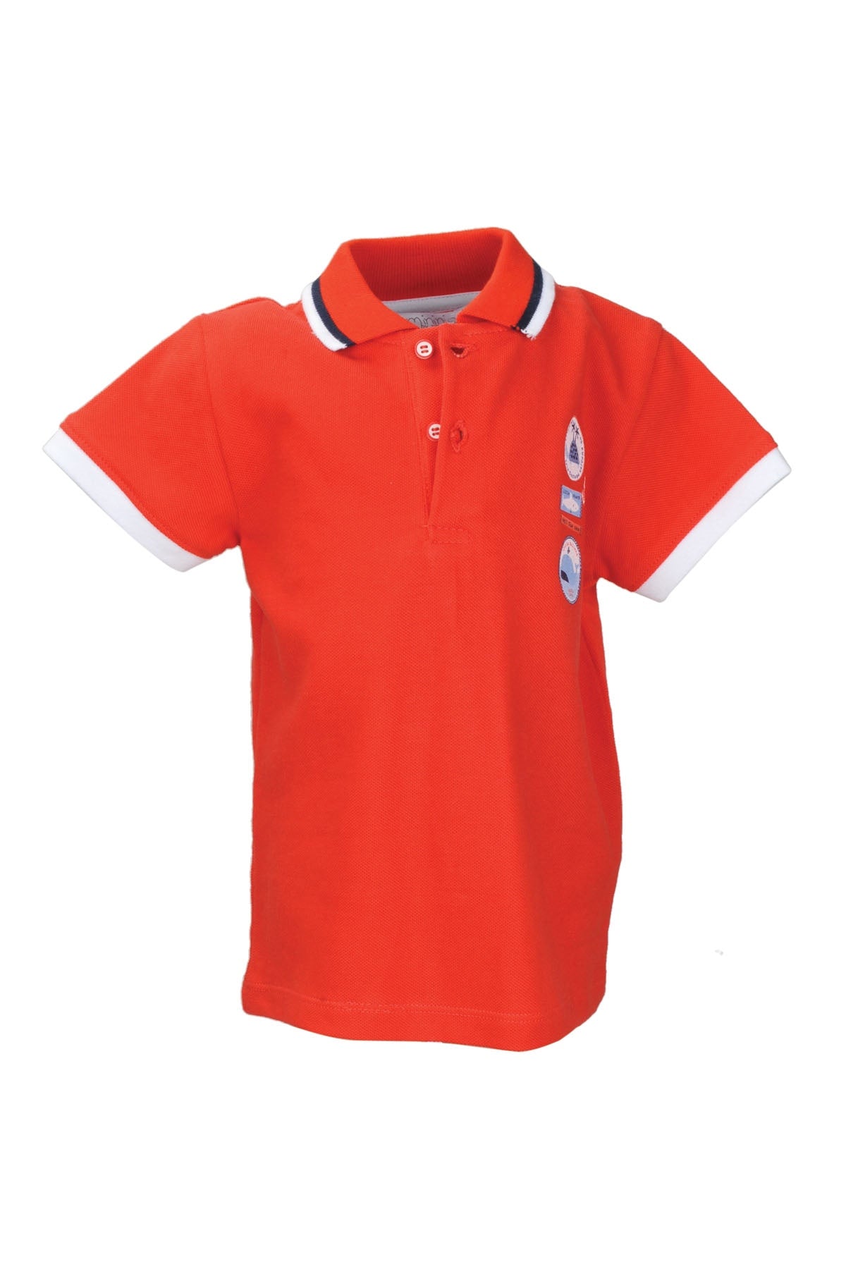 Erkek Bebek Kırmızı Marin Polo Yaka T-Shirt (9ay-4yaş)-0