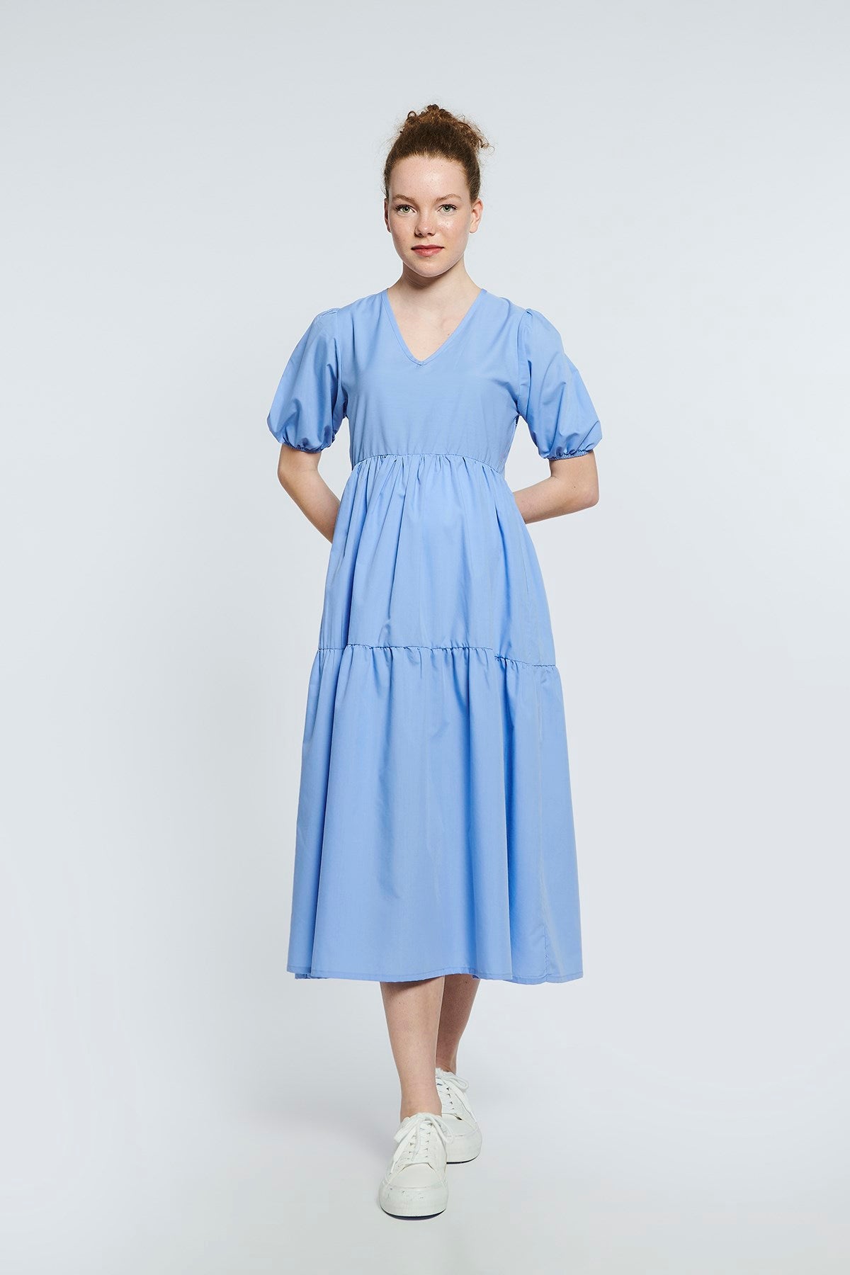 Hamile Shyann Elbise - Mavi M3204