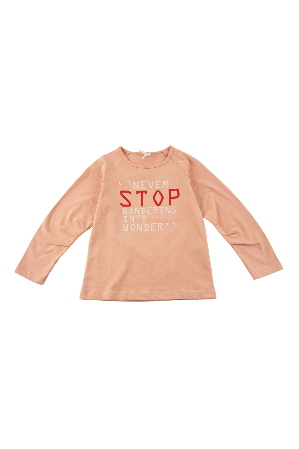 Kız Bebek Pudra Kolları Büzgülü Baskılı T-Shirt (9ay-4yaş)-1