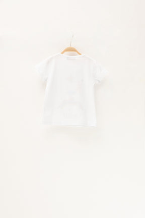 Kız Bebek Unicorn Baskılı Beyaz T-Shirt (2-7yaş)-2
