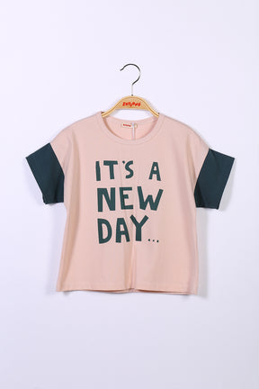 Kız Çocuk New Day T-Shirt (6-12yaş)-1