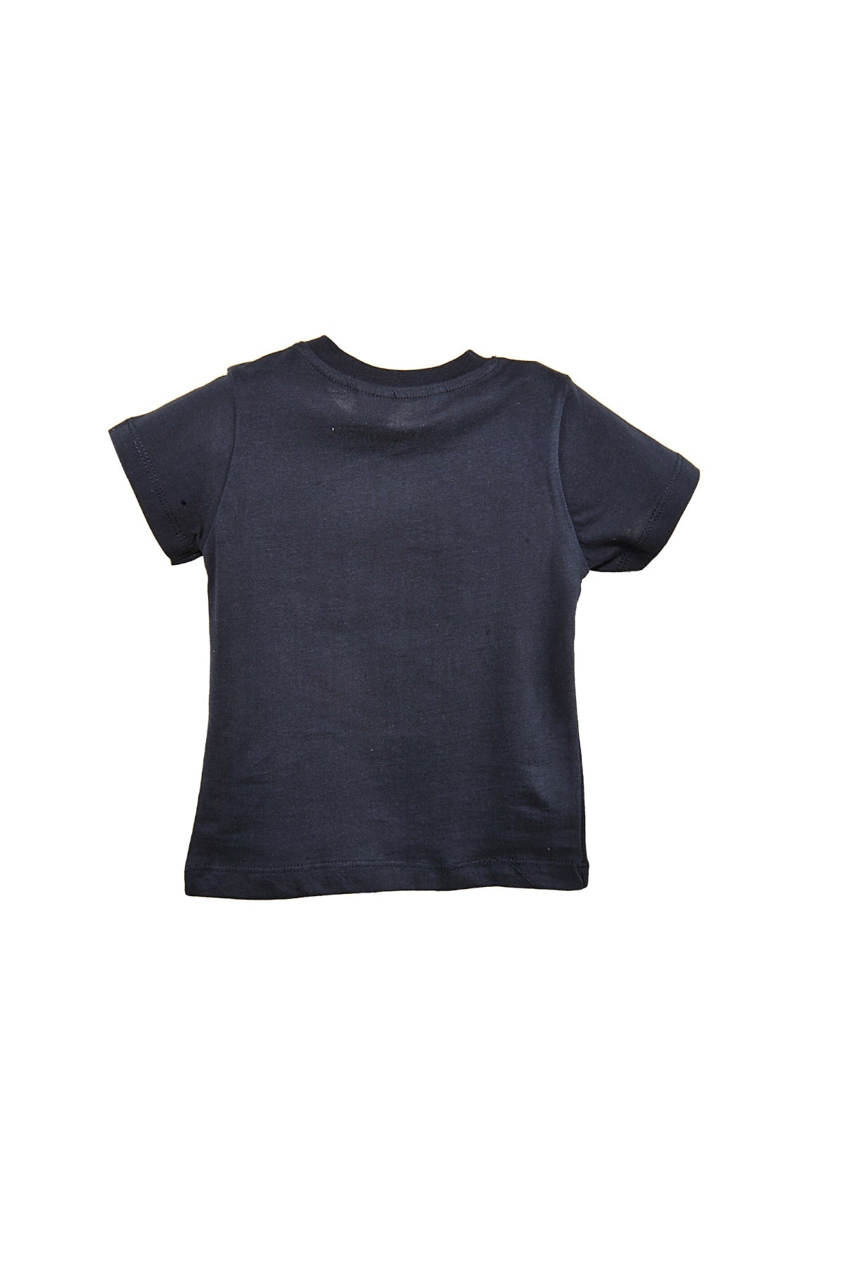 Erkek Bebek Yaka Çıtçıtlı Beyaz Cepli Lacivert T-Shirt (9ay-4yaş)-4